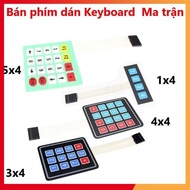 Keyboard stickers 1x4, 3x4, 4x4, 5x4 - Keyboard matrix