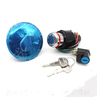 6 Wire Motorcycle Ignition Switch Lock Gas Fuel Petrol Tank Cap Cover For Suzui GN125 GN 125 GN 125c