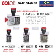 Colop Band Stamp / Date Stamp / Ready Made Date Chop / Dater Stamp  / Non Self Ink Date Stamp / Chop