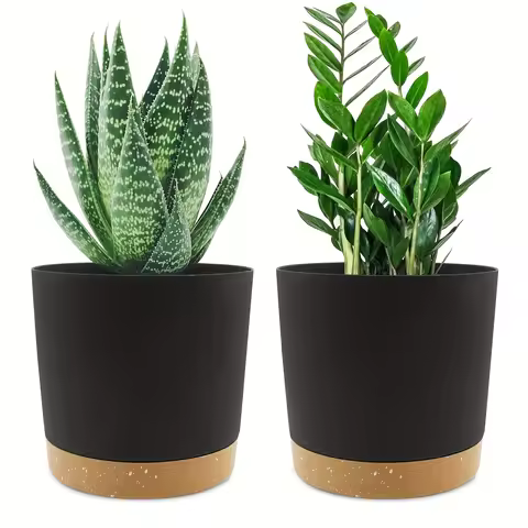 2pcs 16.51cm Flowerpot Removable Bottom Round Flower Pot 6.5inch Detachable Bottom Flower Pot Outdoo