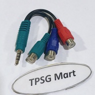 3.5mm audio cable to 3 AV Female / Standard 1 3.5mm head (4 Pole Points) to 3 AV Female 10Cm long