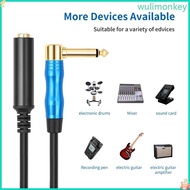 WU 6 35mm to 6 35mm Right Angle 1 4inch Male to 1 4inch Female Sound Microphones Connectors Cable fo