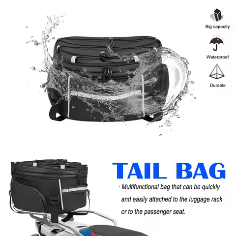 Motorcycle Universal Luggage Bag Saddle bag Tail Bag For BMW R1250GS R1200GS LC ADV Adventure F850GS