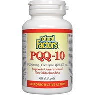 Natural Factors PQQ 20 mg · Coenzyme Q10 200 mg Softgels, 60 Softgels