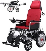 Fashionable Simplicity Foldable Heavy Duty Electric Wheelchair With Headrest Adjustable Backrest And Pedal Joystick Drive With Electric Power Or Use As Manual Wheelchair