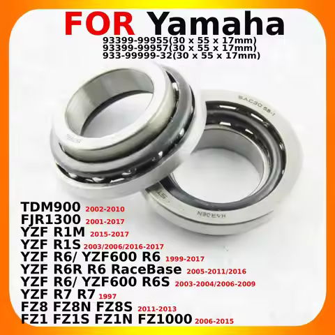 Motorcycle Steering Stem Bearing Head Pipe Kit For Yamaha YZF R6 YZF600 R6R TDM900 YZF 600 R6S R7 R1