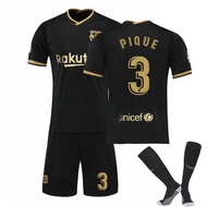 Adults Kids Football Kits Soccer Set FCS Barcelonas 20-21 Home and Away No. 10 Messis Competition Un