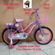 Termurah Sepeda Anak Perempuan 18 Inch Trex Unicorn Sepeda Anak Mini