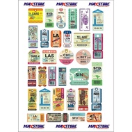Boarding pass sticker boarding pass sticker/ luggage sticker suitcase/