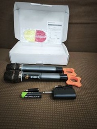 山水SANSUI萬能U段無線咪高風一拖二家庭用ktv專業麥克風唱K歌音響接收器通用universal Wireless microphone one to two