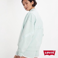 Levis 青春活力系列 女款 寬鬆大落肩運動外套 / Logo飾帶 海鹽綠 熱賣單品