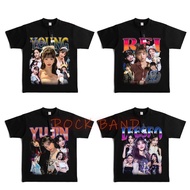 Trendy IVE Members Printed Unisex 100% Cotton T - Shirt S - 5XL for K - Pop Enthusiasts
