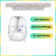 Deerma F325 Crystal Clear Ultrasonic Cool Mist Humidifier, boasting a 5L capacity and silent operation.