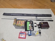 EGING SET Major Craft EGIZAUST Rod, Shimano Reel & Lures