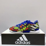 adidas NEMEZIZ MESSI 1 中大童 藍色塗鴉 足球鞋 EH0600 UK2(21cm)