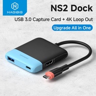 Hagibis Video Capture Card Portable TV Dock For Switch1/2/OLED/NS2 Live Streaming Gaming Laptop Hub 