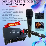SIRIUS Car Android Player Karaoke KTV Processor With Wireless Microphone DSP Sound Processor For And
