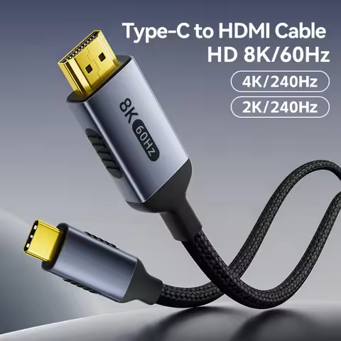 USB C to HDMI Cable 8K@60Hz 4K@120Hz Type C to HDMI Cables HDTV USB C for MacBook TV Converter Air i