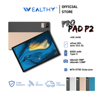 แท็บเล็ต WEALTHY รุ่น PRO PAD P2 (4+64) จอ10.1นิ้ว TABLET 4G รุ่นใหม่ล่าสุด แท็บเล็ตเล่นเกมส์ แท็บเล็ตใส่ซิม รับประกันศูนย์ไทย 12เดือน