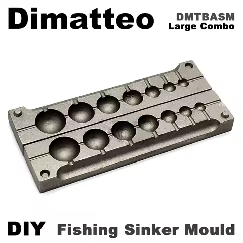 Dimatteo DIY Fishing Ball Sinker Mould DMTBASM/Large Combo Ball Sinker 7g 14g 28g 56g 84g 112g 168g 