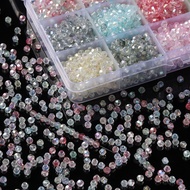 St. kunkka 4.5 * 3.5mm Czech Crystal Glass Beads 100 AB Colorful Glass Beads for DIY Beaded Bracelet