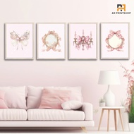 Wall Decoration, Pastel Pink Walldecor, Aesthetic Bedroom Decoration