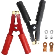 2PCS 1000A Heavy Duty Pure Copper Jumper Cable Clamps, Car Battery Charger Alligator Clips Replaceme