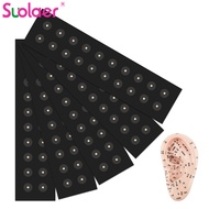 Suolaer 100/200 Patches Ear Seed Acupuncture Auricular Disposable Ear Stickers Massage Therapy Needl
