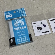 Sultan SUPPLY PREMIUM CARD SLEEVE AQUA MARINE 45 X 68 | Single SHARING | Sticker WOTTEO THE ASTRONAU