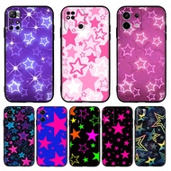 【O-8】colorful Stars for Redmi 6 6A Pro 7 7A 8 8A 9 9A 9C 9T NFC TPU soft black protective case
