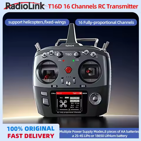 RC Transmitter Remote Controller RadioLink T16D 16 Channels 2.4GHz with R16F Receiver Remote Control