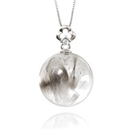 【正佳珠寶】黑銀鈦 頂級淨透魚骨黑銀鈦 8g 黑銀鈦吊墜