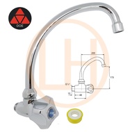 Doe Arc Wall Tap - DE116A - 1/2" - 1 Year Warranty