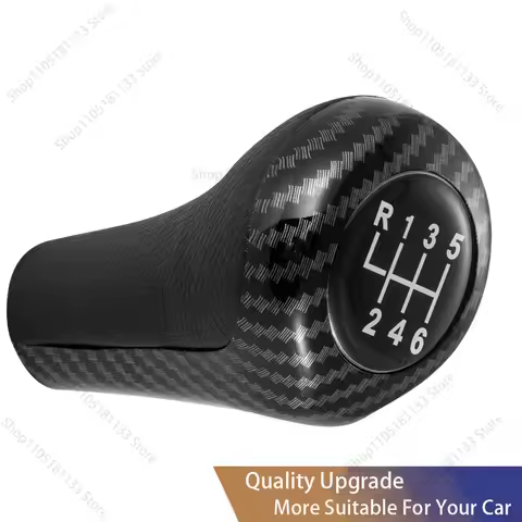 5 6 Speed Carbon Car Gear Shift Knob For BMW E46 E90 E91 E92 E36 E30 E32 E34 E36 E38 E39 E60 E63 E87