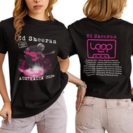 T-shirt Ed Sheeran Loop Tour, T-shirt karya Ed Sheeran, Loop Tour 2026, jelajah baharu di Australia.