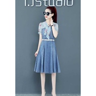 Imported denim dress D6866