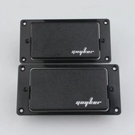 1ชุดกรอบ Humbucker Pickup สีดำคอและสะพานรถกระบะแหวนยึดโค้งเรียวสำหรับกีต้าร์ไฟฟ้า LP