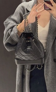 Chanel backpack復古做舊 超型 晶片  牛皮 vintage bag  晶片款 背包 流浪包 Gabrielle