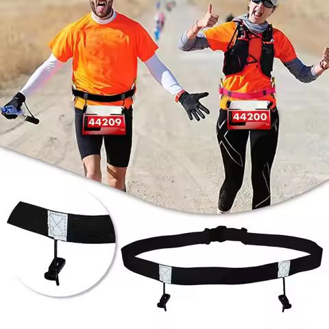 Outdoor Running Race Number Belt Waist Pack Bib Holder For Triathlon Marathon Cycling Fitness Sport 