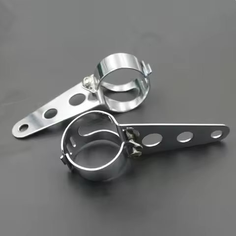 Universal Motorcycle 39mm-51mm Headlight Mount Bracket Fork Ear Headlamp Holder Clamp Adjustable Mot