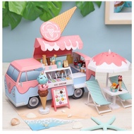 DIY Papercraft Ice Cream Car Diorama