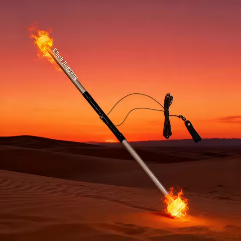 Fire Spinning Props Fire Dance Equipment Flame Show Juggling Stick Sushi Roll Wick Fire Levi Stick L