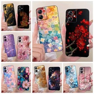 For Motorola Moto G54 Case Moto G84 Colorful Flowers Painted Cover Soft TPU Phone Case For Motorola 