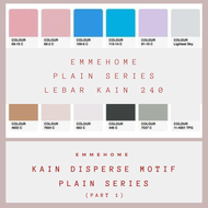 Bahan Kain Meteran Polos Bahan Katun Disperse Lembut Halus Murah untuk Gorden / Sprei / Bantal L240