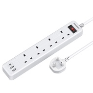 4-Bit USB Socket with 20W typce Port White British Standard Socket YY0F