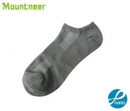 丹大戶外【Mountneer】山林休閒 奈 米礦物能透氣船襪 11U03-07 灰色
