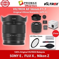 Viltrox AF 56mm F1.7 Auto Focus Prime Lens for Sony FE / FUJIFILM XF / NIKON Z / CANON RF AF20/2.8 F
