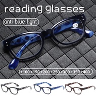 ใหม่ Pc แว่นตาอ่านหนังสือ Anti Blue Light แว่นตาอ่านหนังสือ Presbyopia แว่นตา Jelly ห่อหยกกรอบแว่นตา