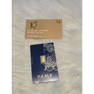 PAMP Suisse Lady Fortuna 1 gram 999.9 Gold Bar with Veriscan®