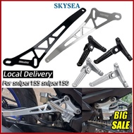 ♞Exhaust Pipe Bracket For Yamaha Sniper150 Sniper155 Sniper135 Aluminum Footrest Set